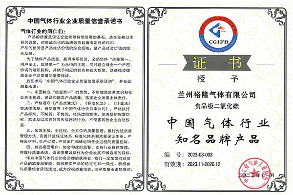 中國氣體行業(yè)知名品牌產(chǎn)品